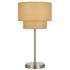 GISELE | Nickel & Sand Table Lamp
