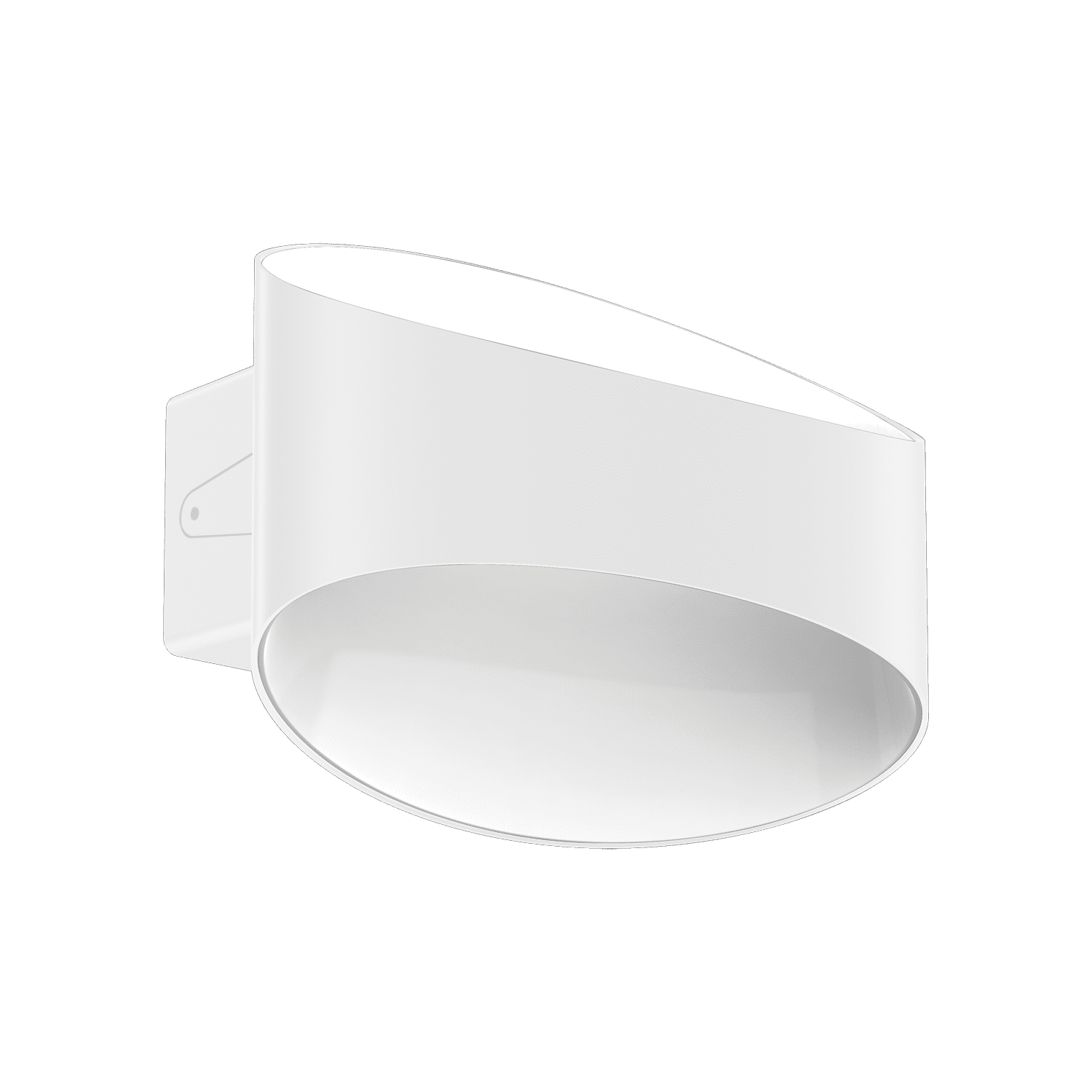 Glow 8w LED Wall Light White Tri Colour