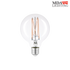 G95 6W LED E27 2300K Dimmable Clear Glass Filament Lamp