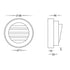 Pinta Grill Black Surface Mounted Built In 2.3w 12v K106