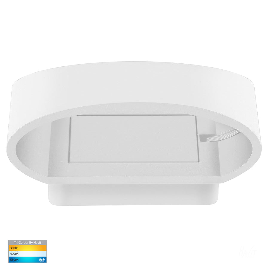 LUXE | White Curved Outdoor & Indoor Wall Light