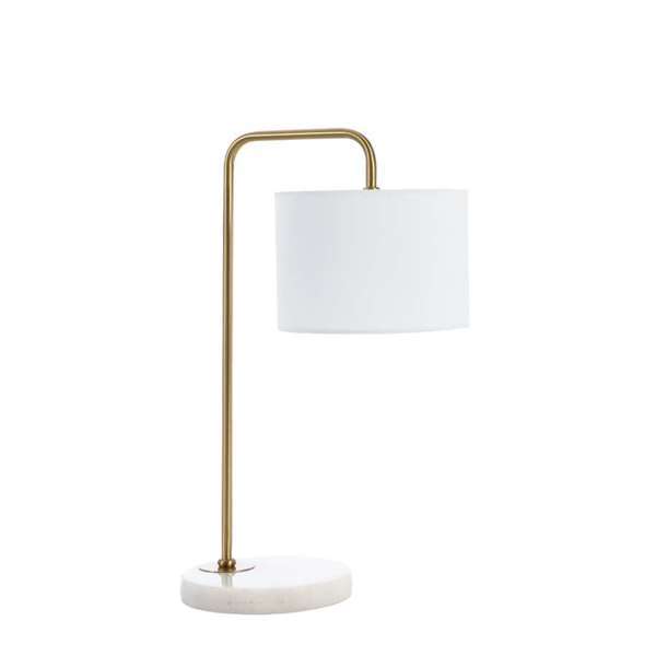 Ingrid 1 Light Table Lamp White/Gold
