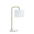 Ingrid 1 Light Table Lamp White/Gold