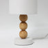 CARA | White & Wood Table Lamp