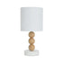 CARA | White & Wood Table Lamp