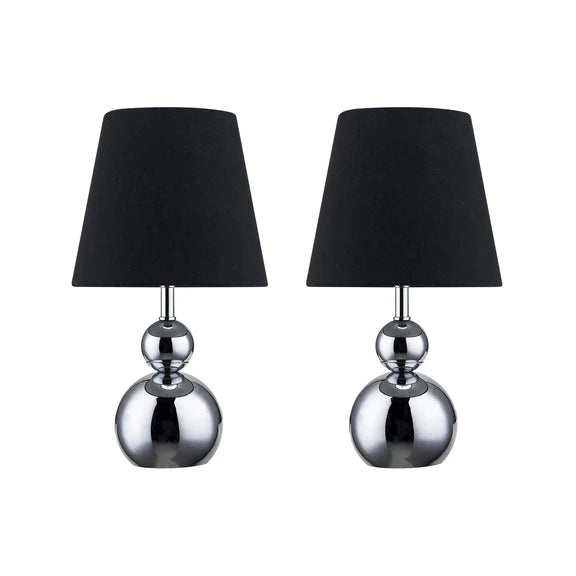 HULU | Set of two Black Touch Lamps