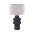 ISADORA | Matt Black Ceramic Table Lamp