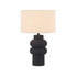 ISADORA | Matt Black Ceramic Table Lamp
