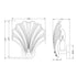 AURORA | Clear & Gold Wall Light