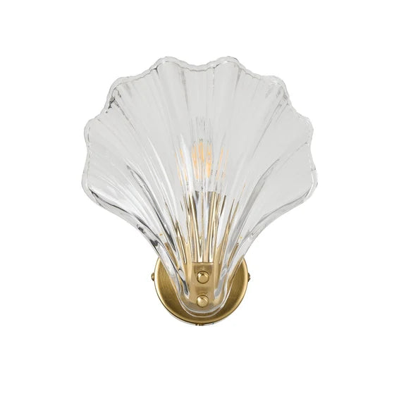 AURORA | Clear & Gold Wall Light