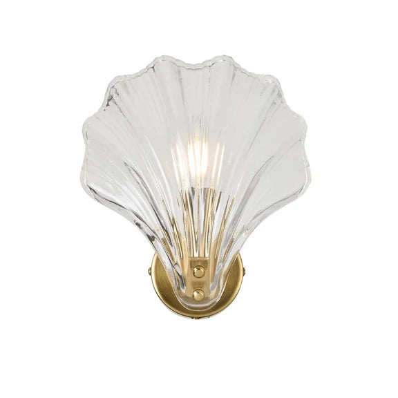 AURORA | Clear & Gold Wall Light