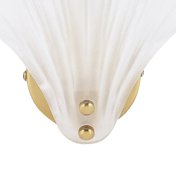 AURORA | Frosted & Gold Wall Light
