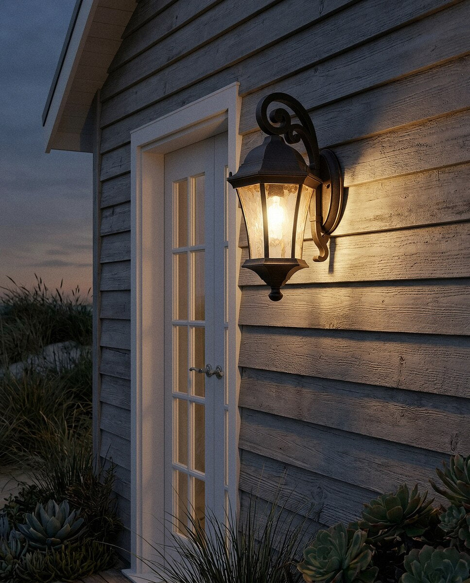 STRAND | Antique Bronze Exterior Wall Light - Small