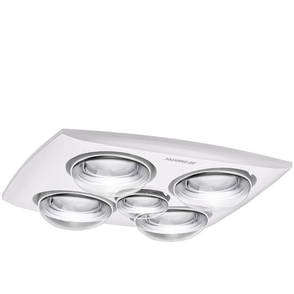 Contour 4 4 Heat 3 in 1 Bathroom Heater Exhaust Fan & 8w LED Light White