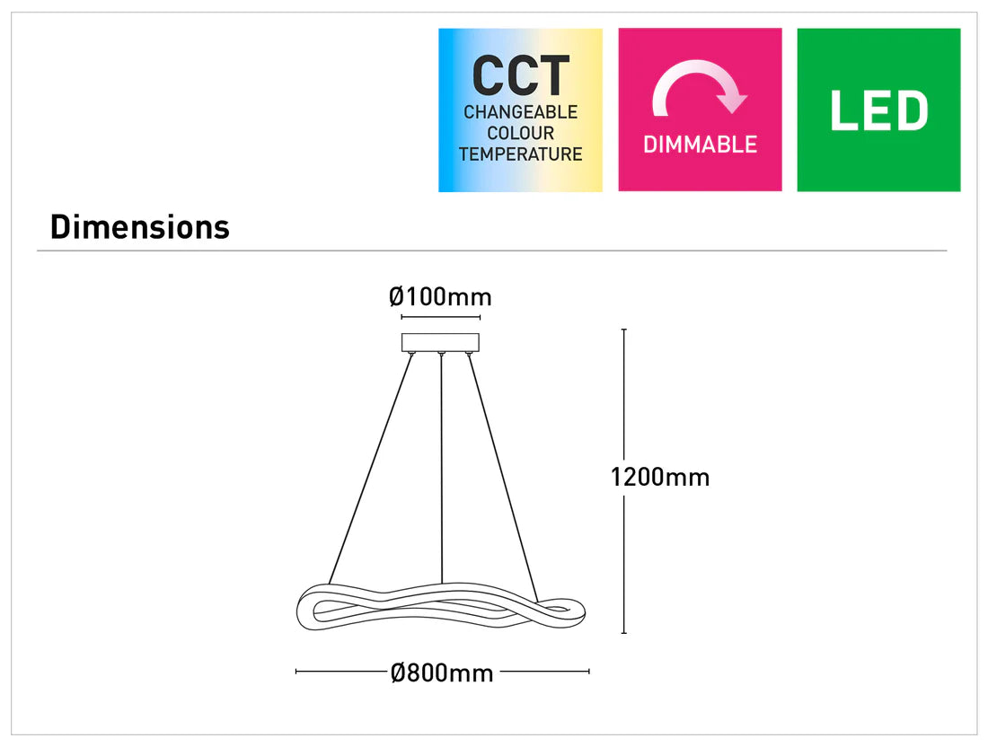 SOLARA LARGE 1LT LED PENDANT COPPER/ GOLD FINISH