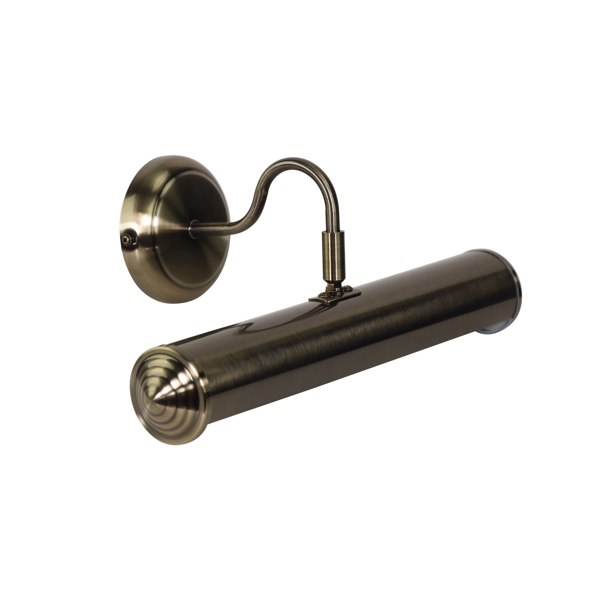 ANTIQUE BRASS PICTURE LIGHT W/B