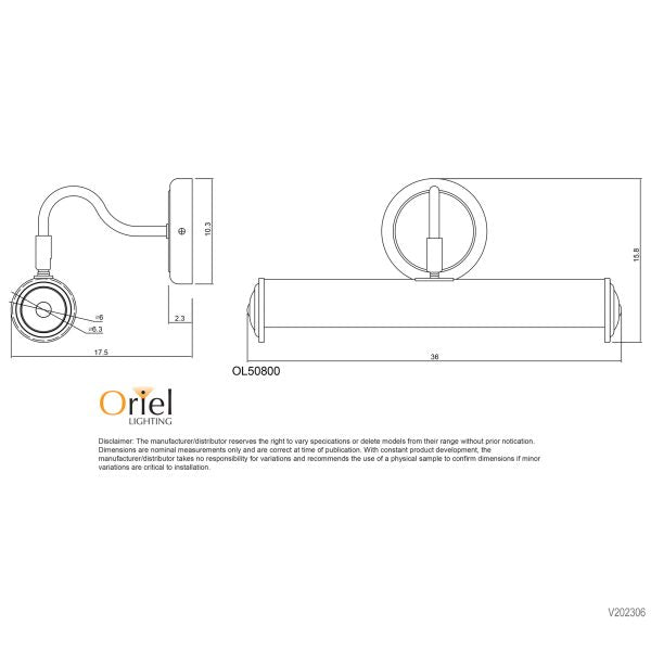 ANTIQUE BRASS PICTURE LIGHT W/B