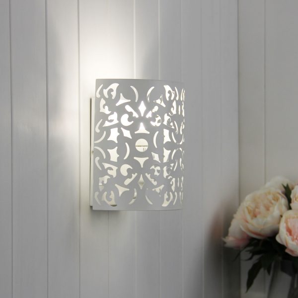 Vicky Matt White Wall Light