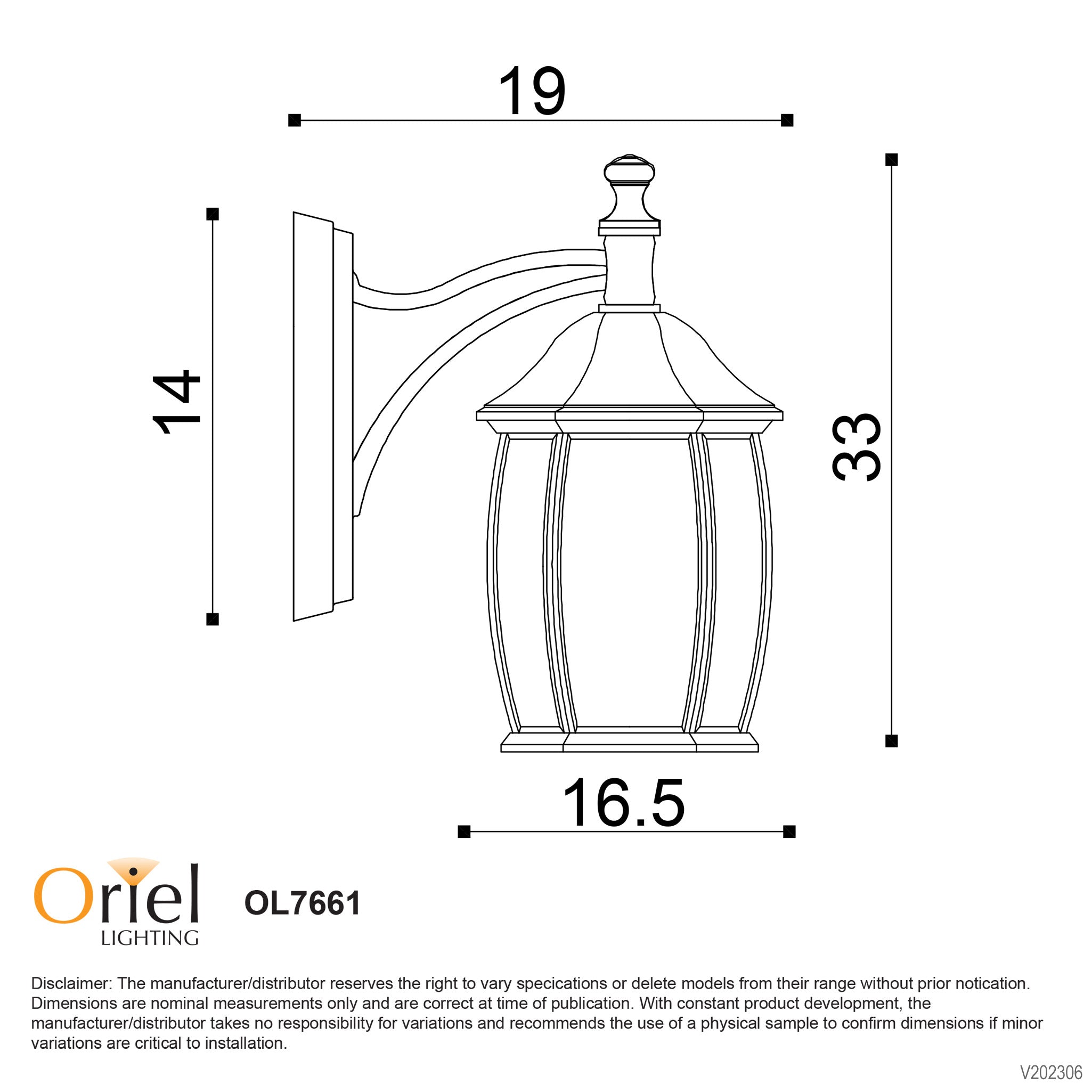 HIGHGATE DOWN | Primrose Exterior Wall Light
