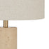 POLANO | Travertine and Ivory Table Lamp