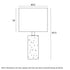 POLANO | Travertine and Ivory Table Lamp