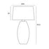 PONTUS TABLE LAMP 25w E27 max Beige Cast Stone Fabric