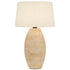 PONTUS TABLE LAMP 25w E27 max Beige Cast Stone Fabric