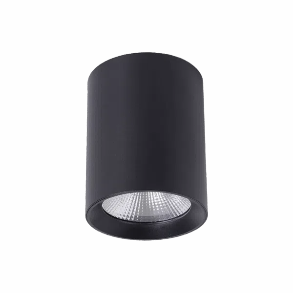PACO 10W 100MM SURFACE MOUNTED DOWNLIGHT TRI-COLOUR BLACK
