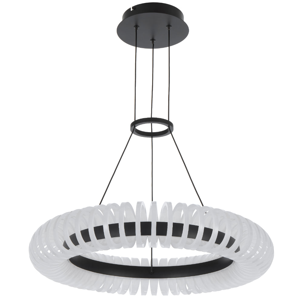 ROMAY 60 | Black and Opal LED Pendant