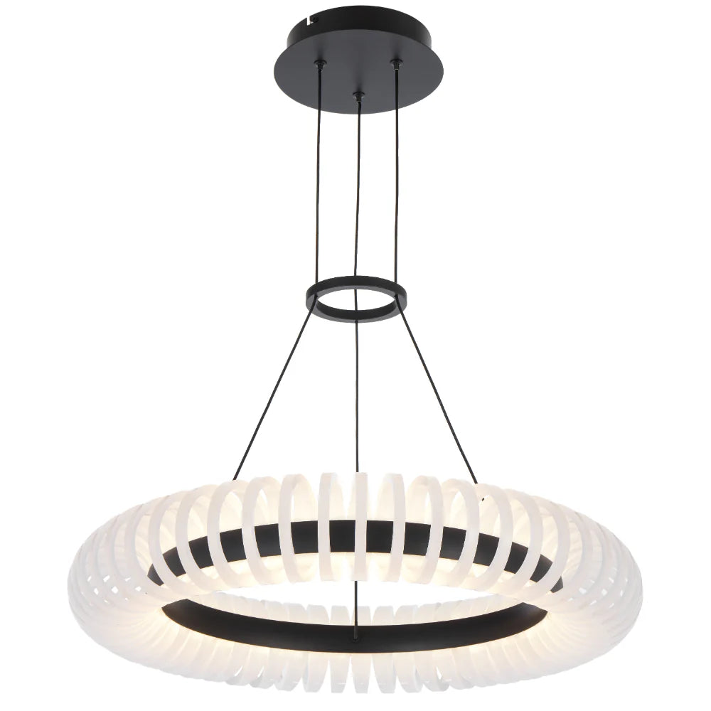 ROMAY 60 | Black and Opal LED Pendant