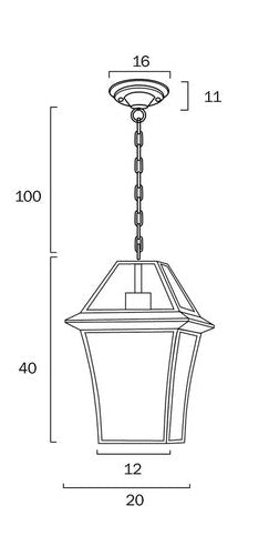 RYE 20 | Antique Brass Pendant