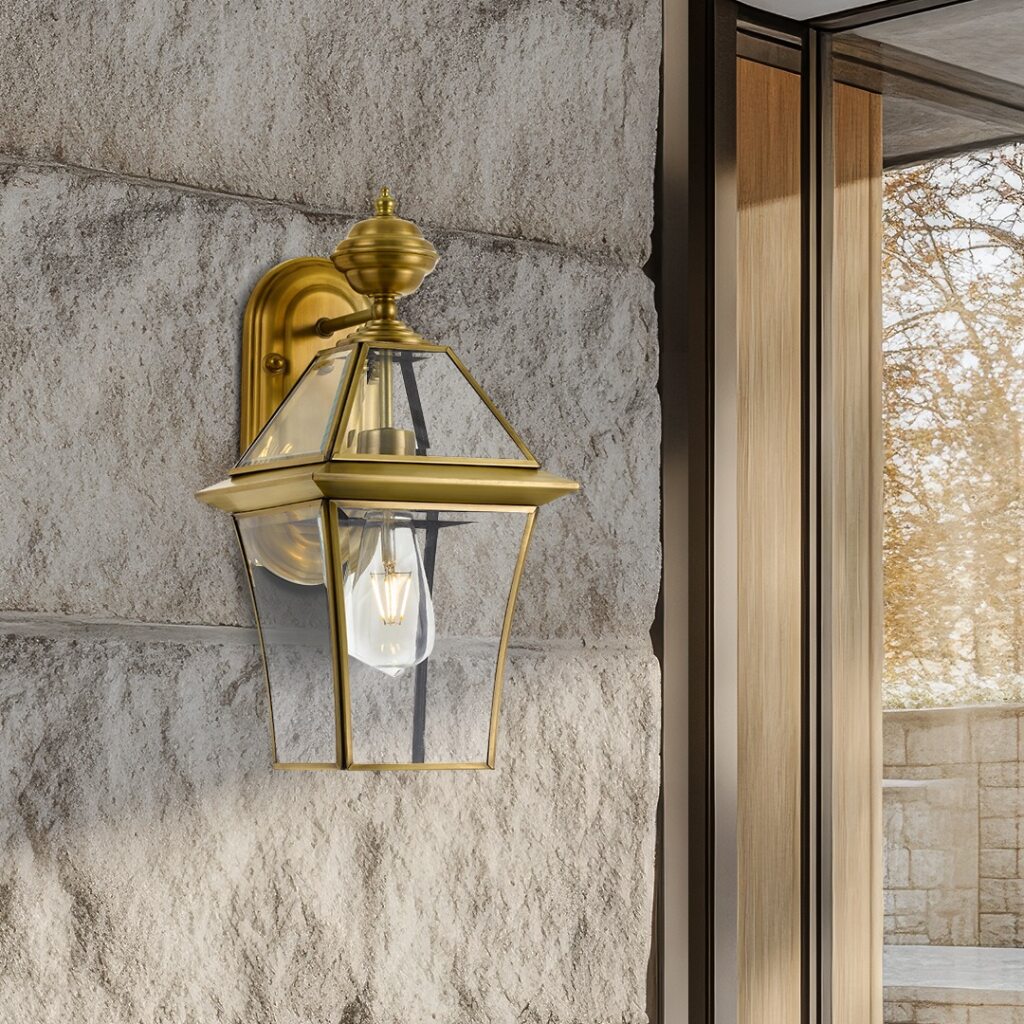 RYE 20 | Antique Brass Exterior Wall Light