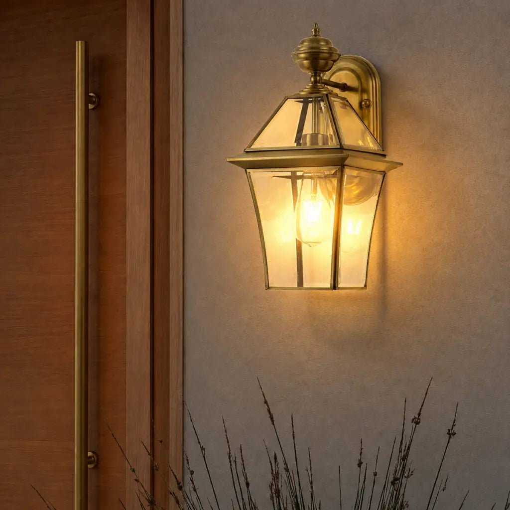RYE 20 | Antique Brass Exterior Wall Light