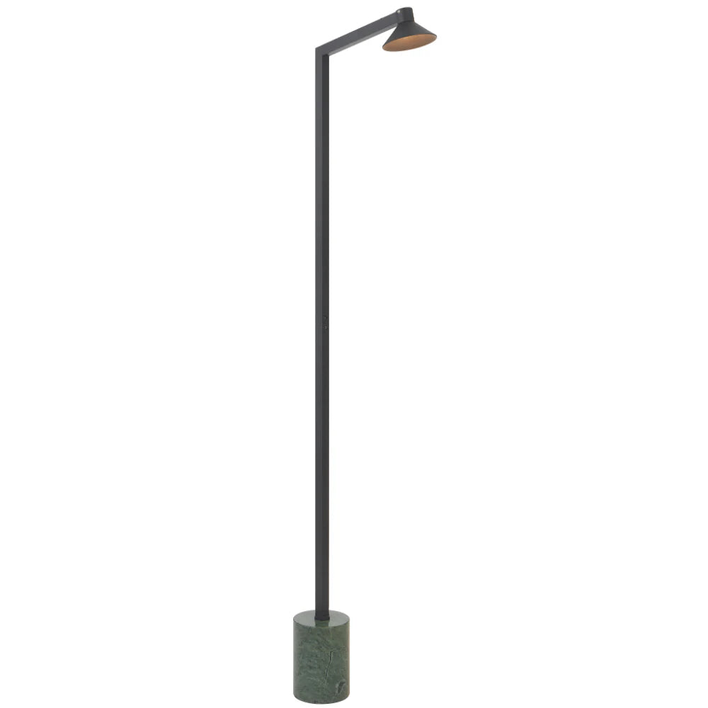 SATROM | Black Sand and Green Marble LED Floor Lamp