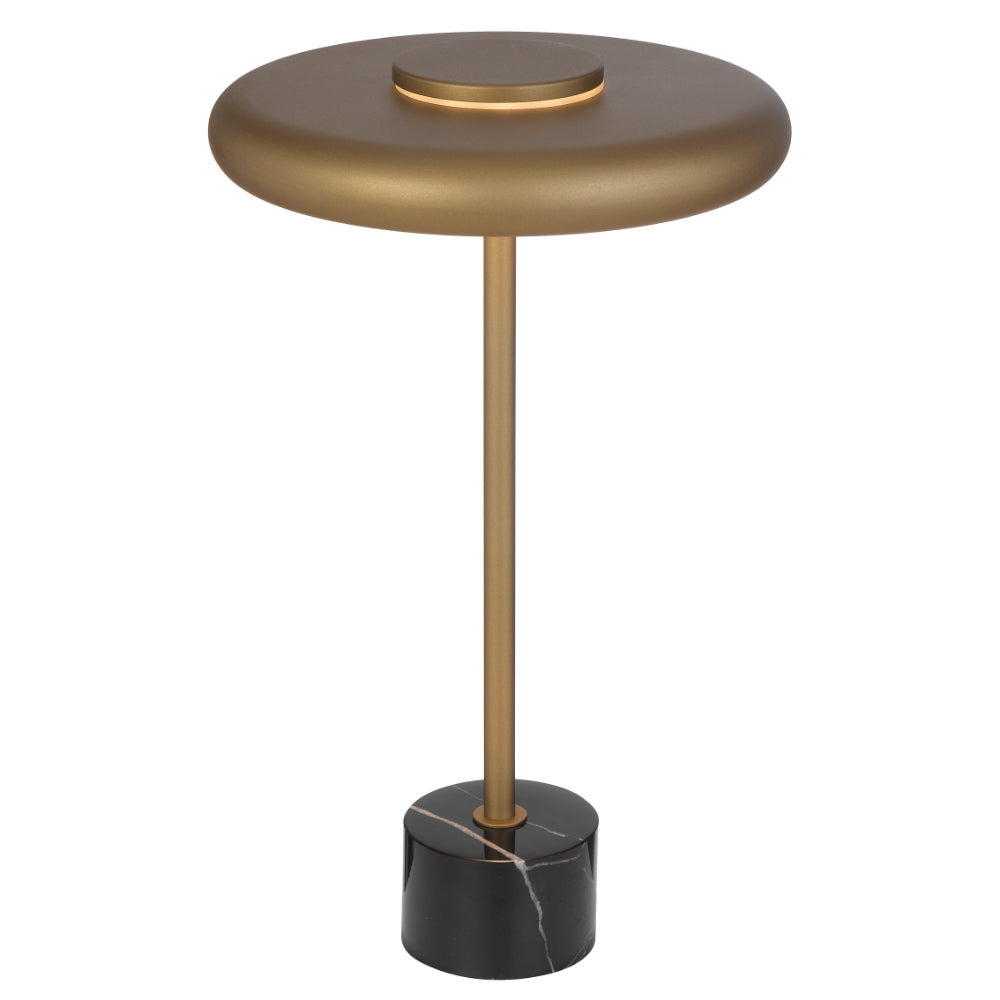 SISBY | Black Marble and Antique Brass Table Lamp