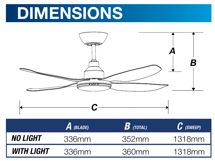 ALASKA DC BLACK FAN ONLY