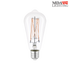 ST64 6W LED E27 2300K Dimmable Clear Glass Filament Lamp