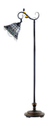 SHELBY | Blue Tiffany Floor Lamp