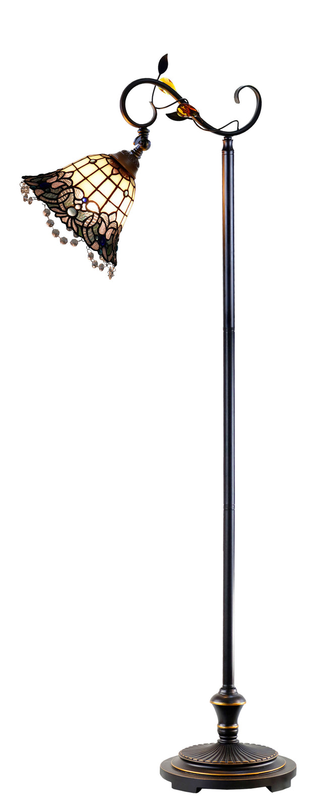 SHELBY | Blue Tiffany Floor Lamp