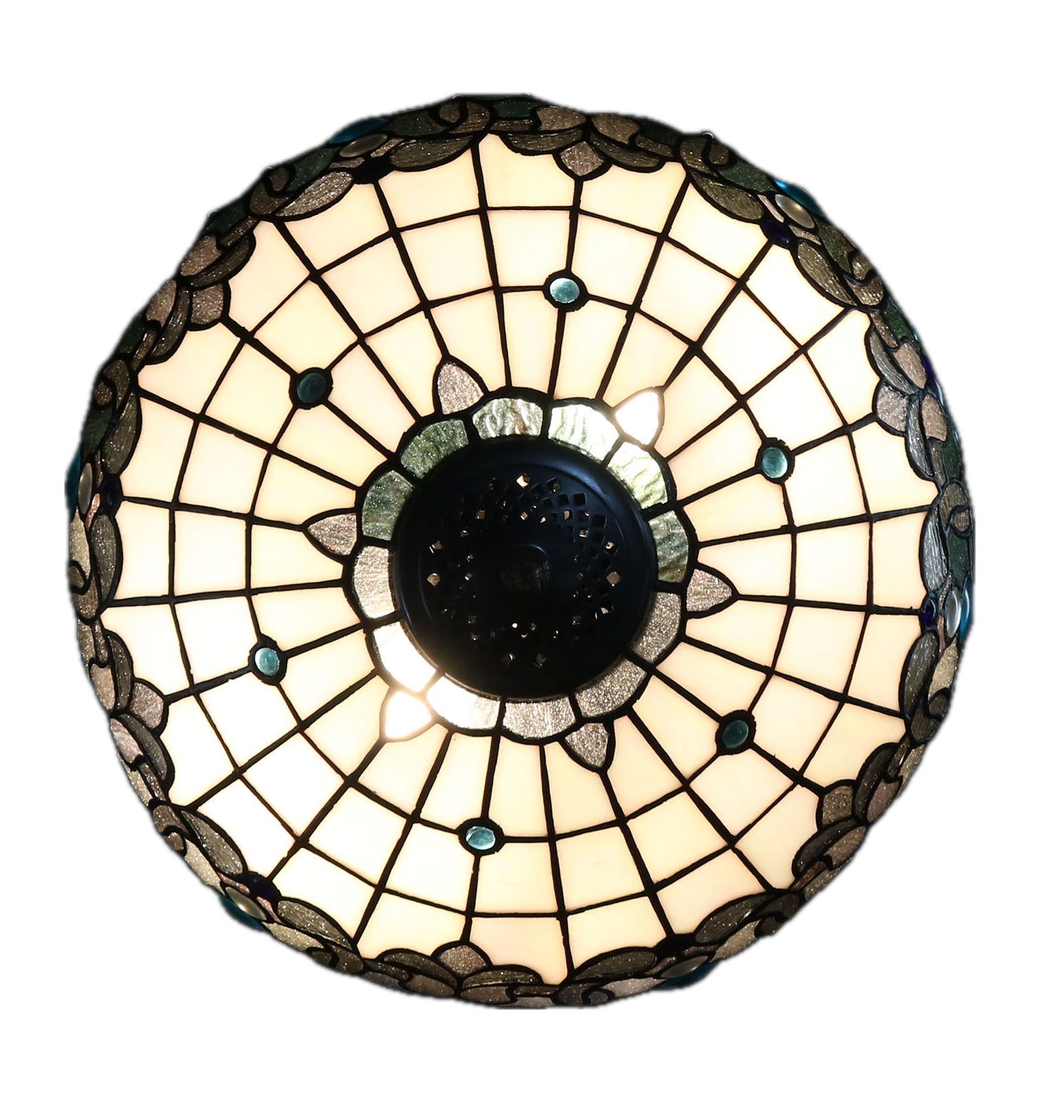 SHELBY | Blue 12" Tiffany Table Lamp