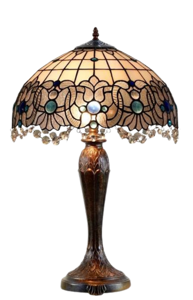 SHELBY | Blue 12" Tiffany Table Lamp