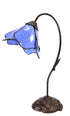 TIFFANY BLUE SINGLE LOTUS TABLE LAMP