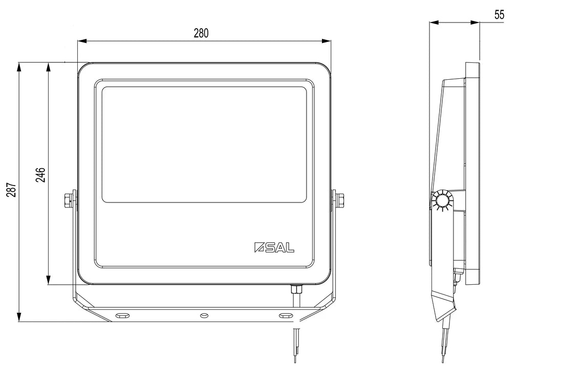 SE7169 100w Tri Colour Black Multi Power Flood Light