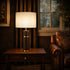 VALDA | Brown and Linen Table Lamp