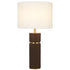 VALDA | Brown and Linen Table Lamp