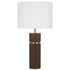 VALDA | Brown and Linen Table Lamp