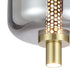 VOLEN 1 LT PDT 8W LED 3000K DIM BLK MATT/GOLD/SMOKE