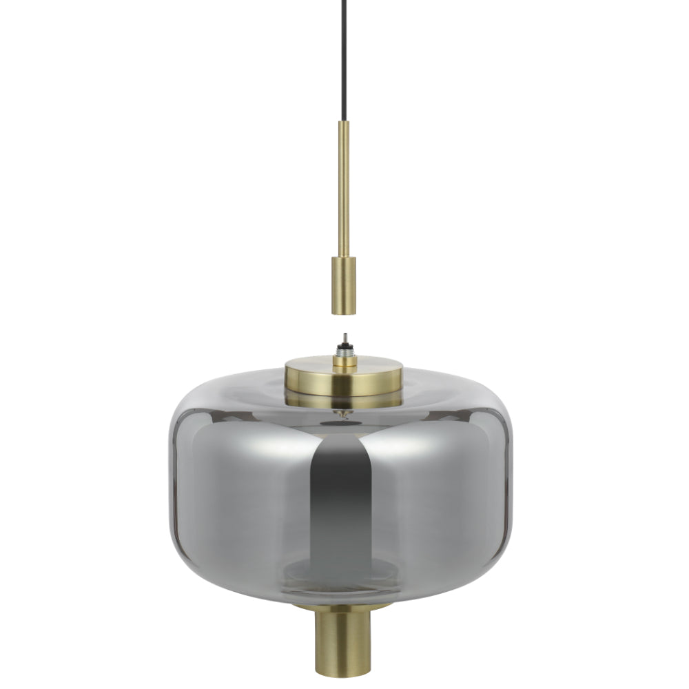 VOLEN 1 LT PDT 8W LED 3000K DIM BLK MATT/GOLD/SMOKE