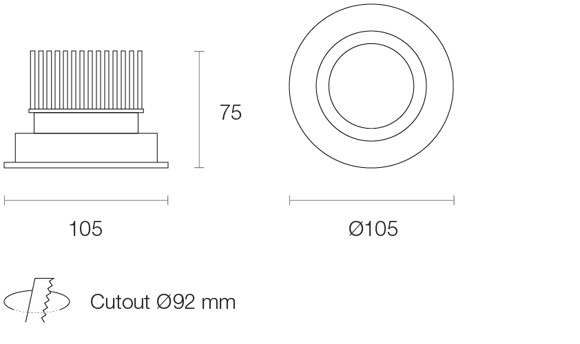 MiniLED 10WATT LED ADJUSTABLE/3000K/MEDIUM BEAM