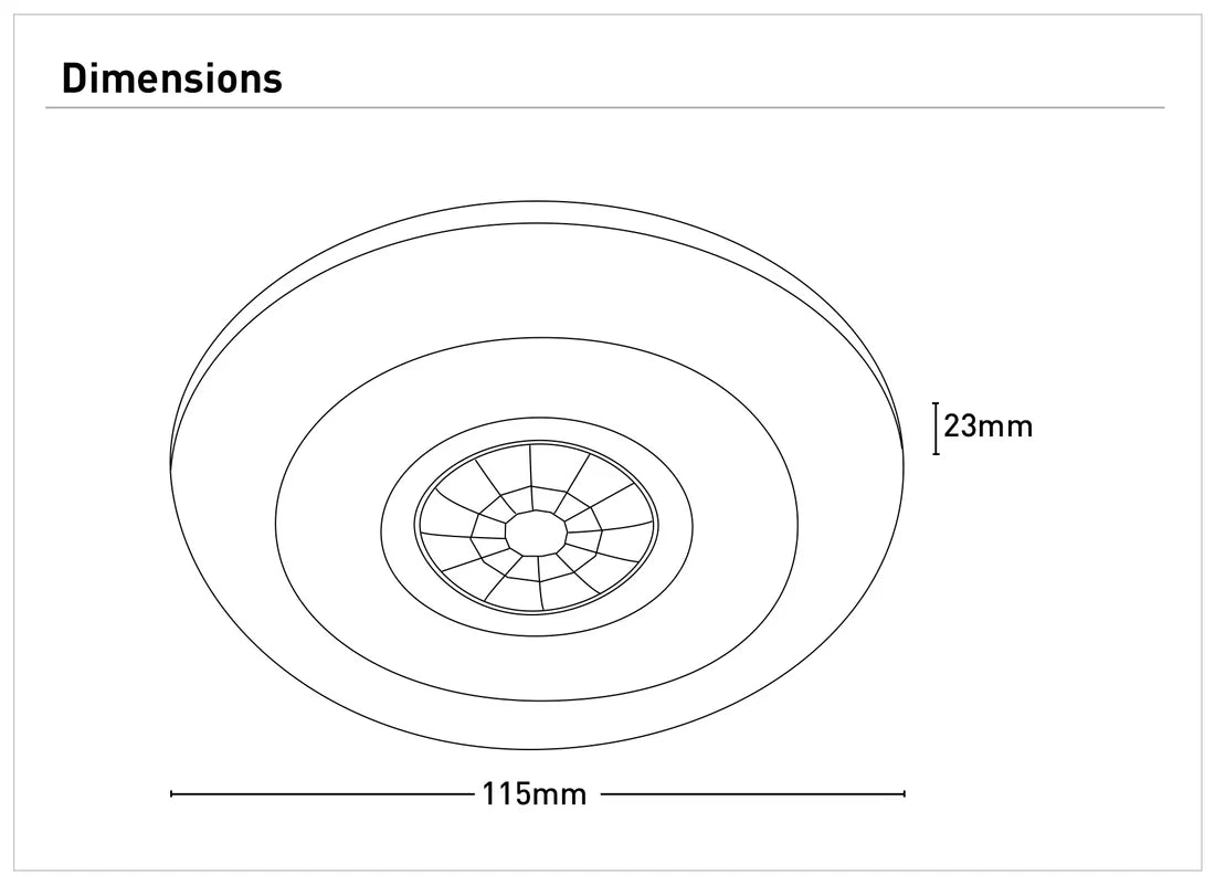 XSEN002PIR | White PIR Surface Mount Sensor